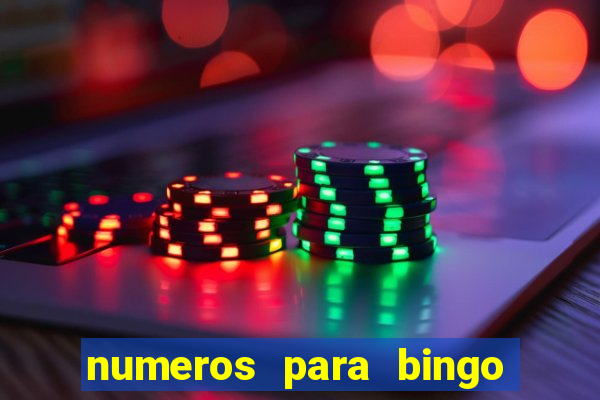 numeros para bingo de 1 a 90